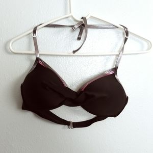 Bikini Top Swimming Size S Black